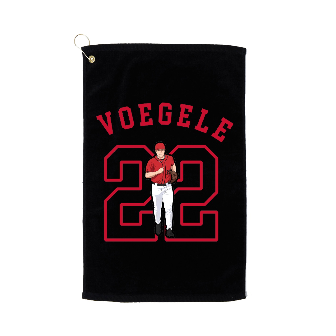 Golf Towel — Shirsey Arch in Black