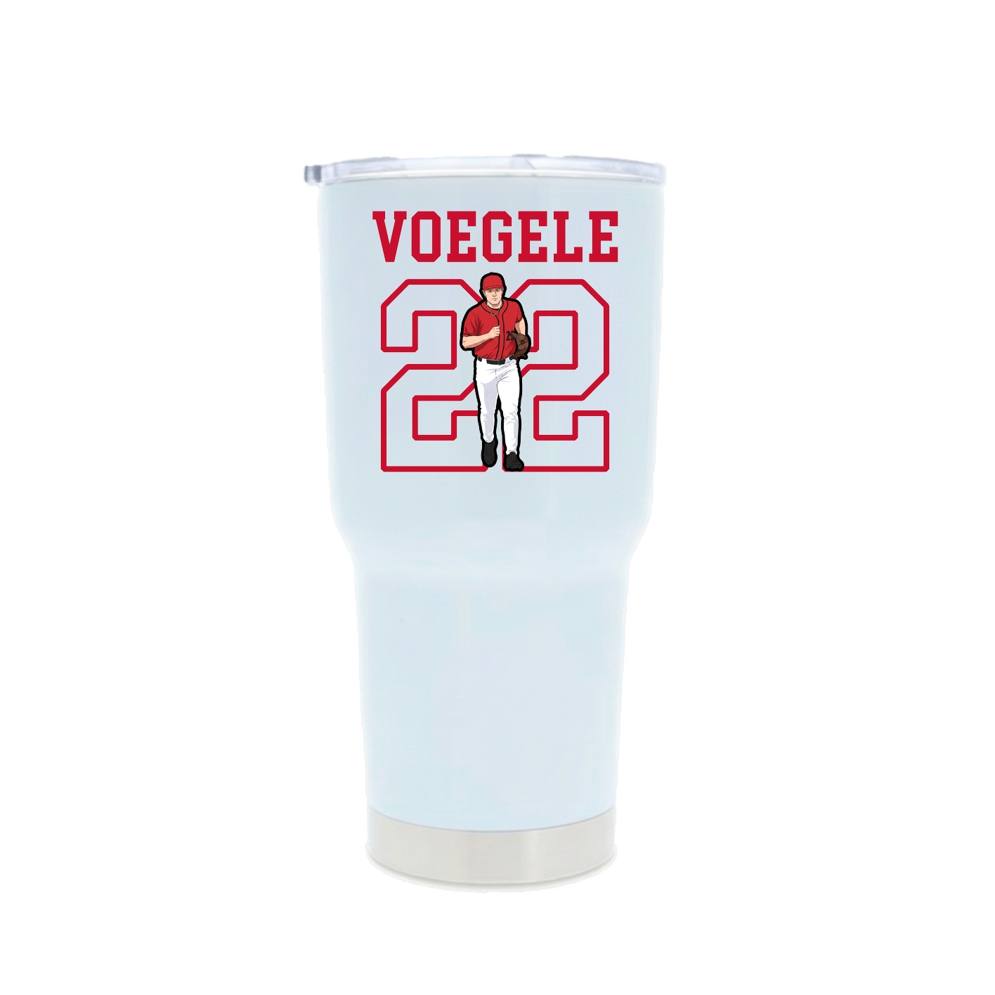 30oz Stainless Steel Tumbler — Shirsey in White