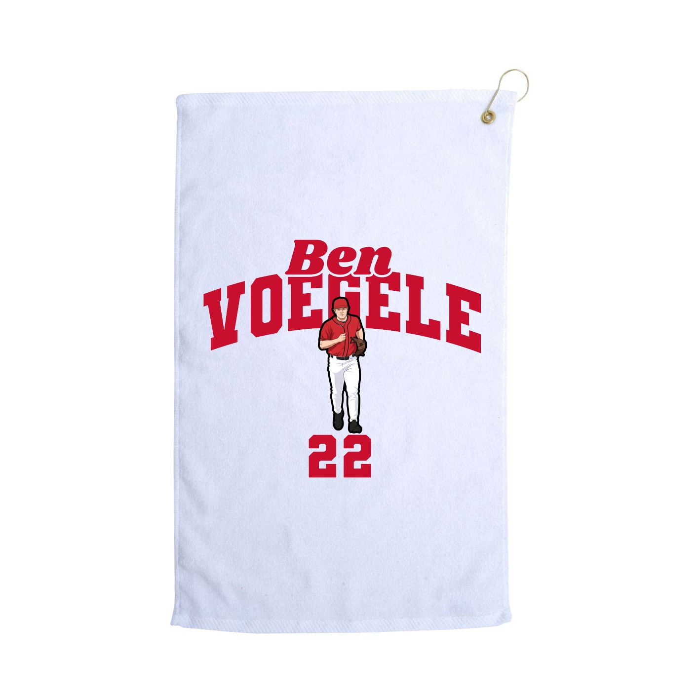 Golf Towel — Signature Arch in White