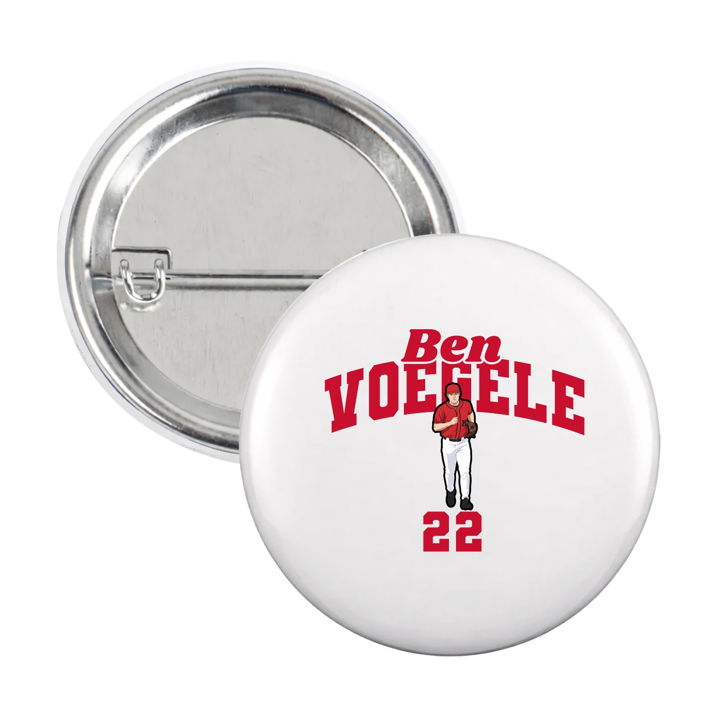 Game Day Button — Signature Arch in White