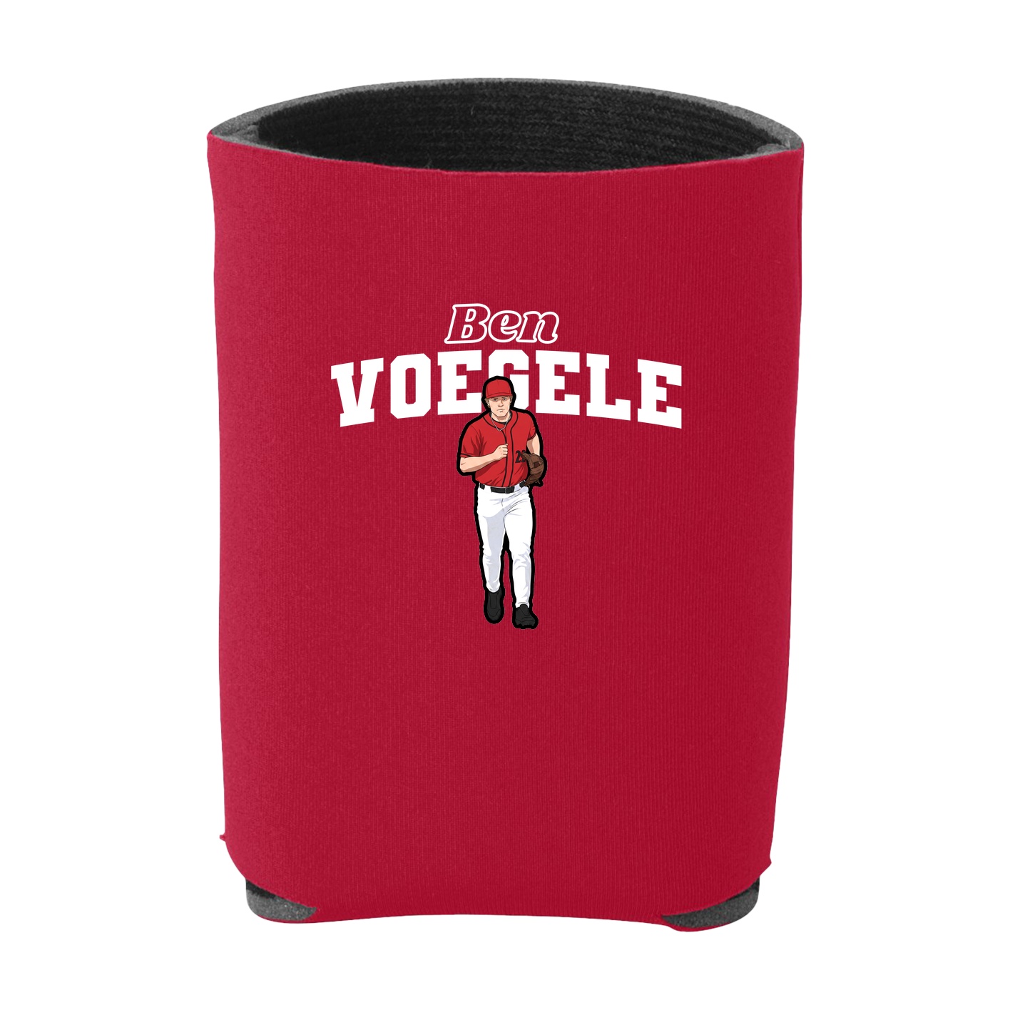 Can Holder — Name Arch in Red