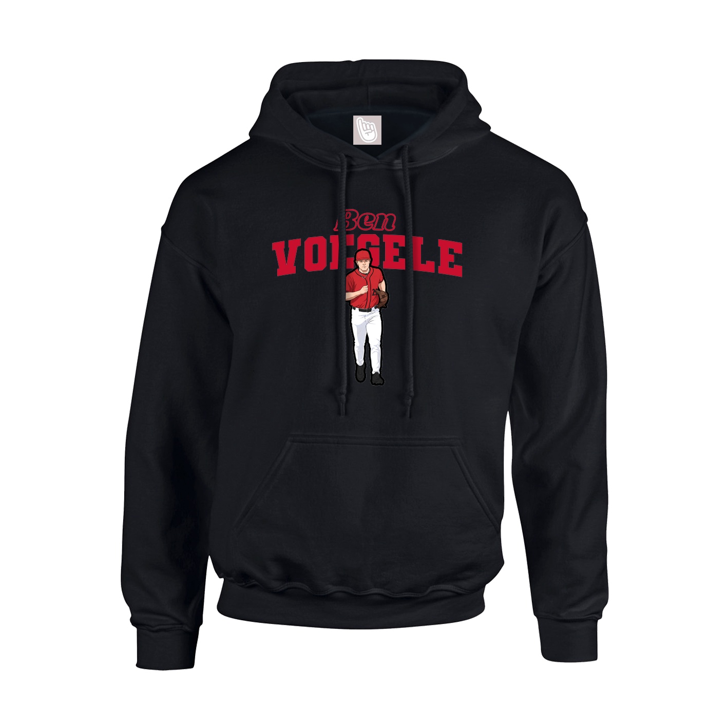 Hoodie — Name Arch in Black