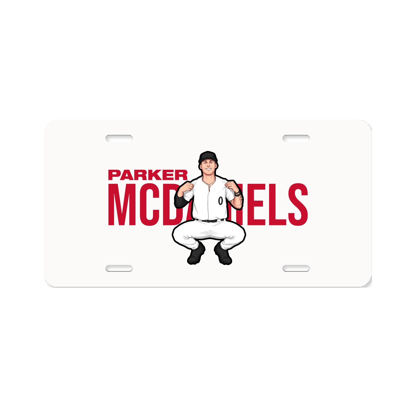 License Plate — Player Name in Classic