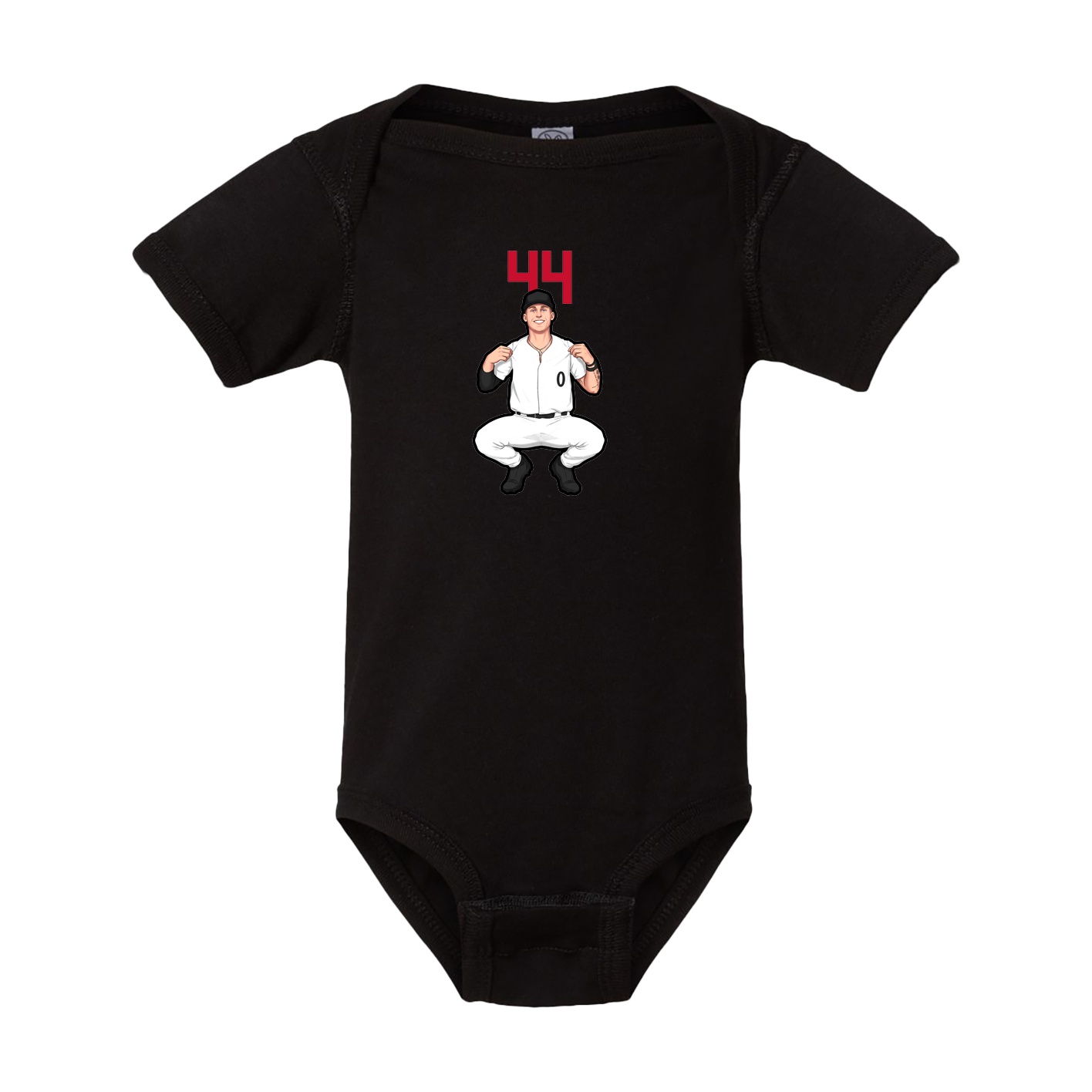 Baby Onesie — Number Top in Black