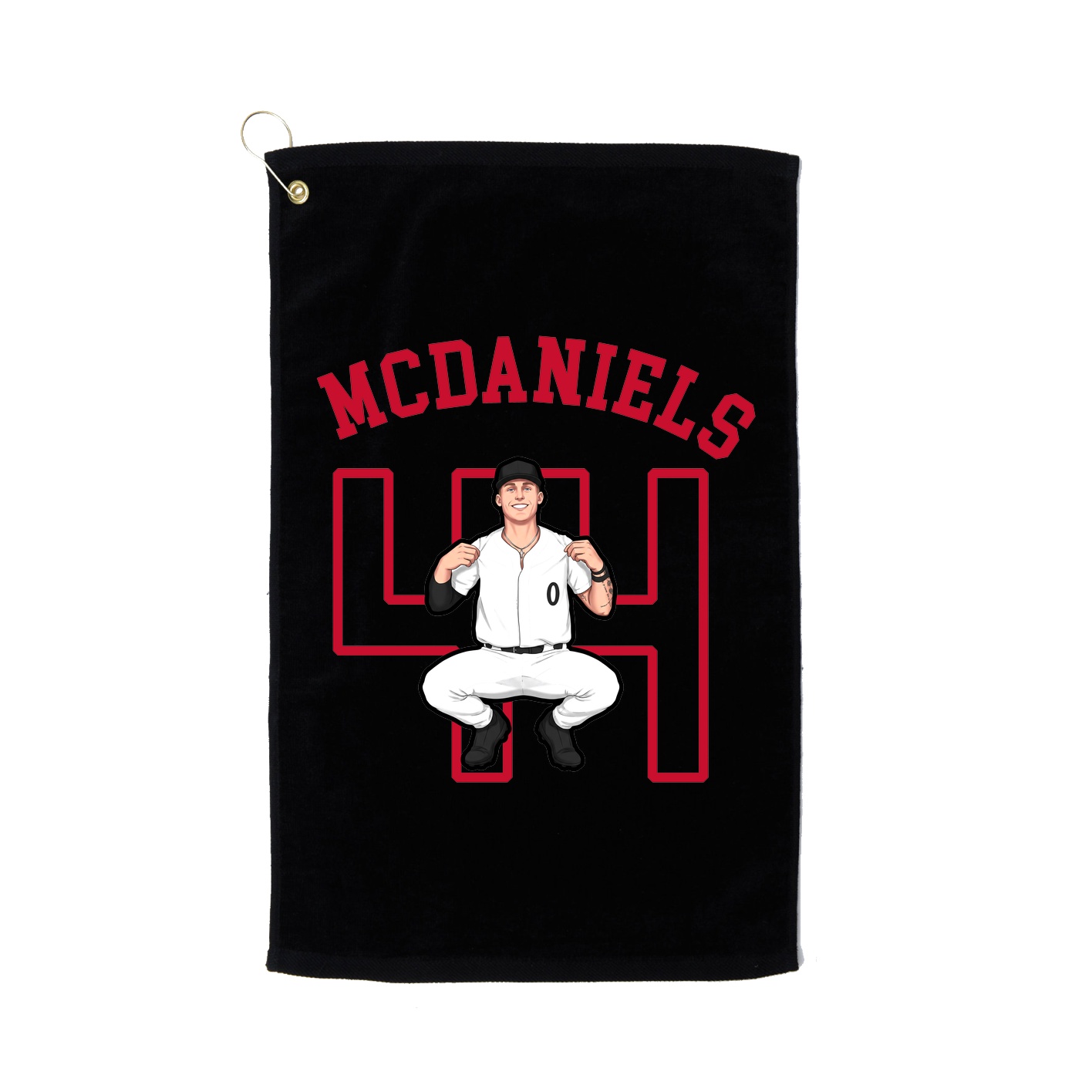 Golf Towel — Shirsey Arch in Black