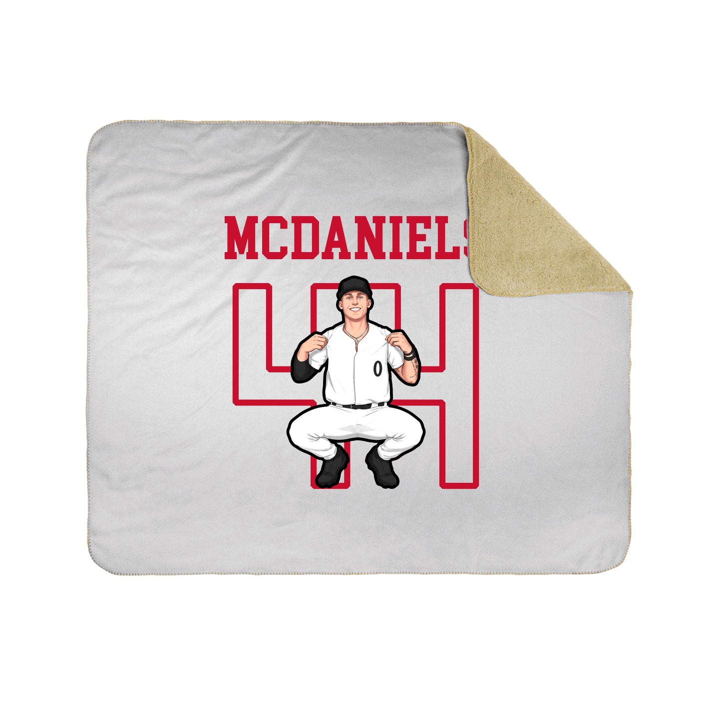 Throw Blanket — Shirsey in White