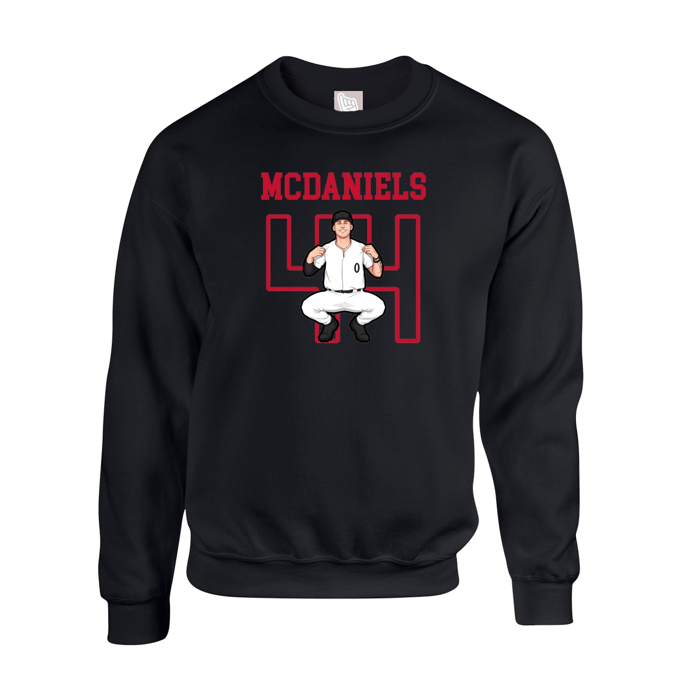 Fleece Crew — Shirsey in Black