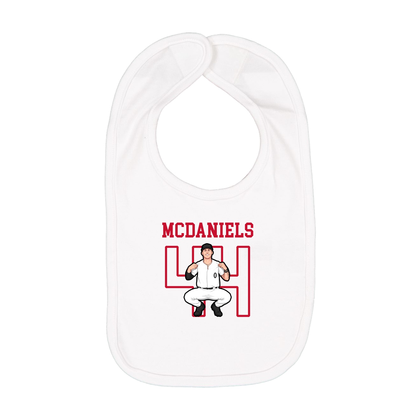 Infant Bib — Shirsey in White