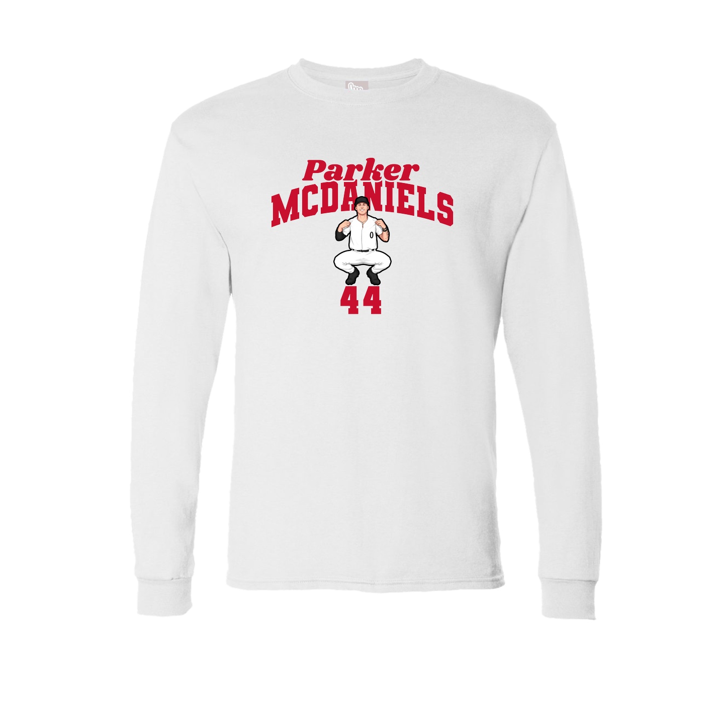 Long Sleeve Tee — Signature Arch in White