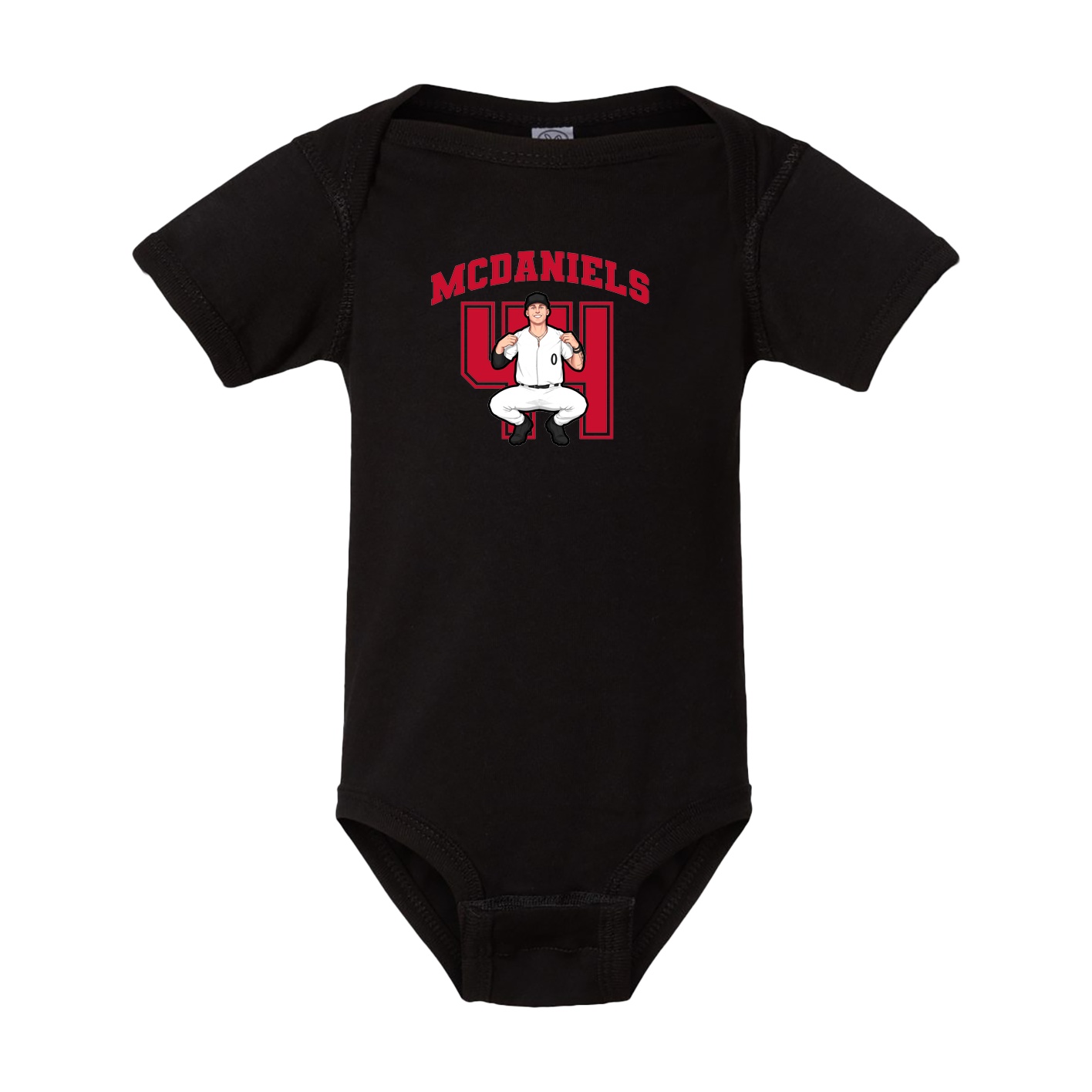 Baby Onesie — Number in Black