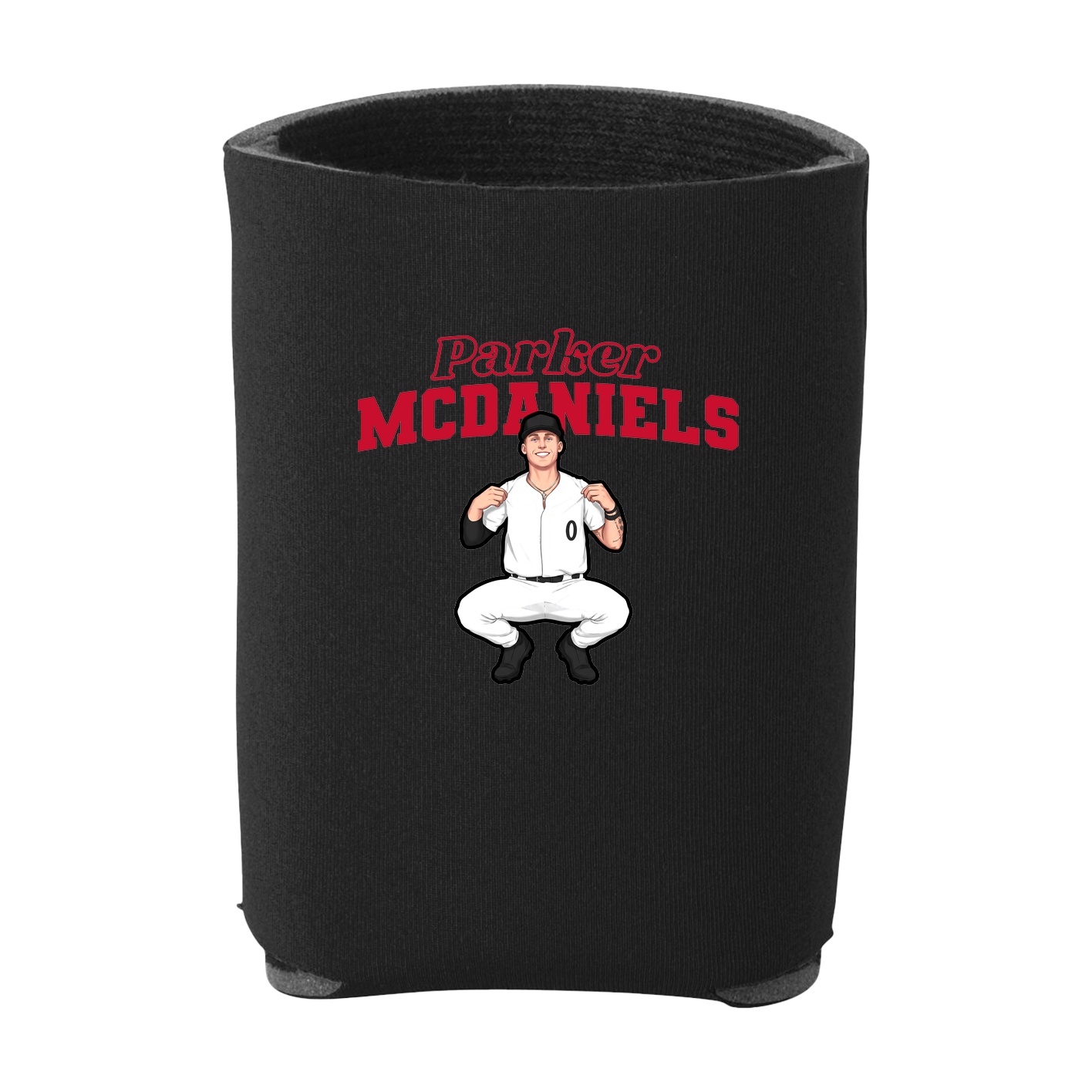 Can Holder — Name Arch in Black