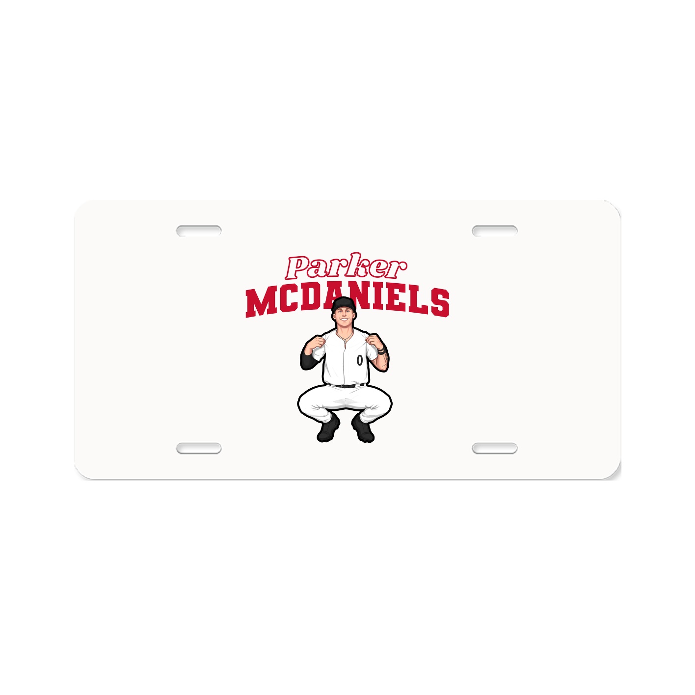 License Plate — Name Arch in Classic