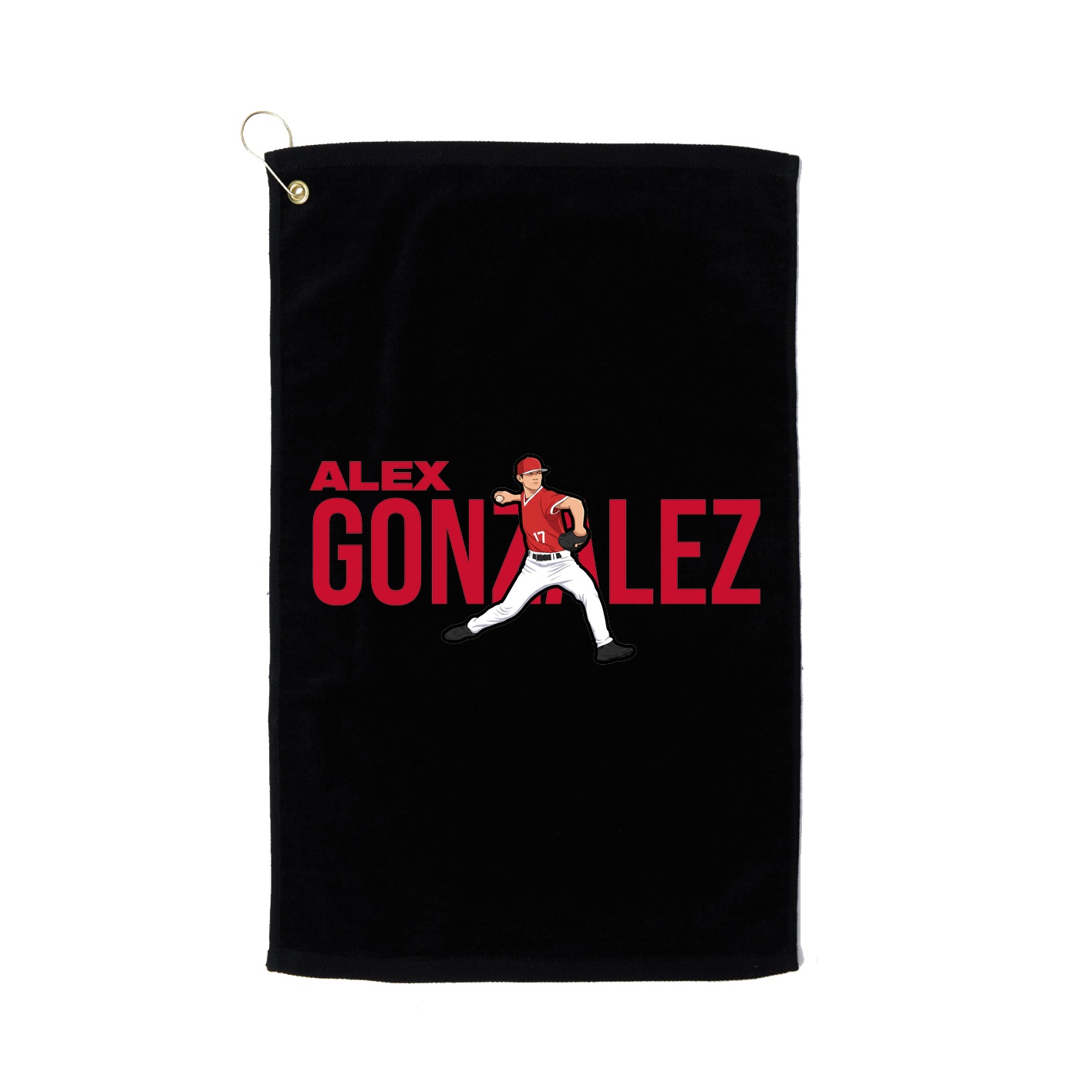 Golf Towel — Player Name in Black