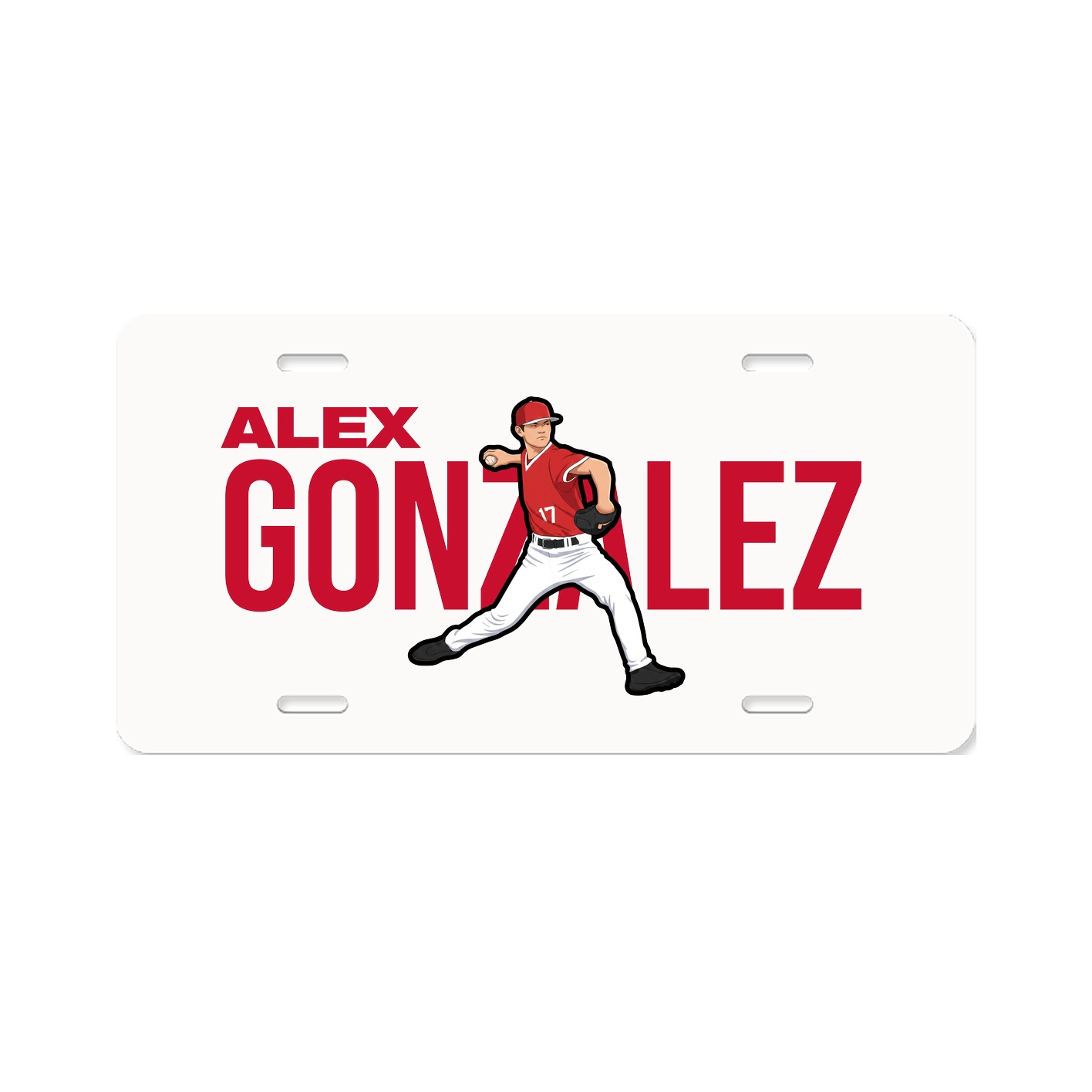 License Plate — Player Name in Classic