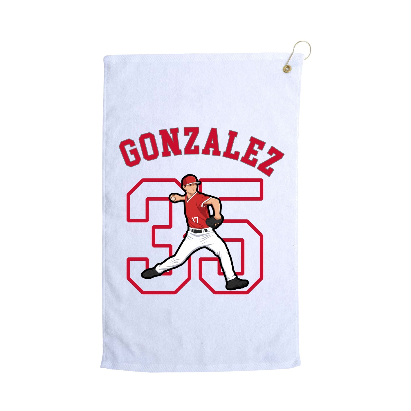 Golf Towel — Shirsey Arch in White