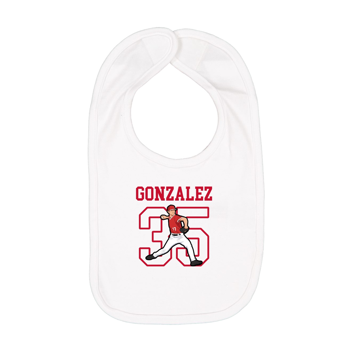 Infant Bib — Shirsey in White