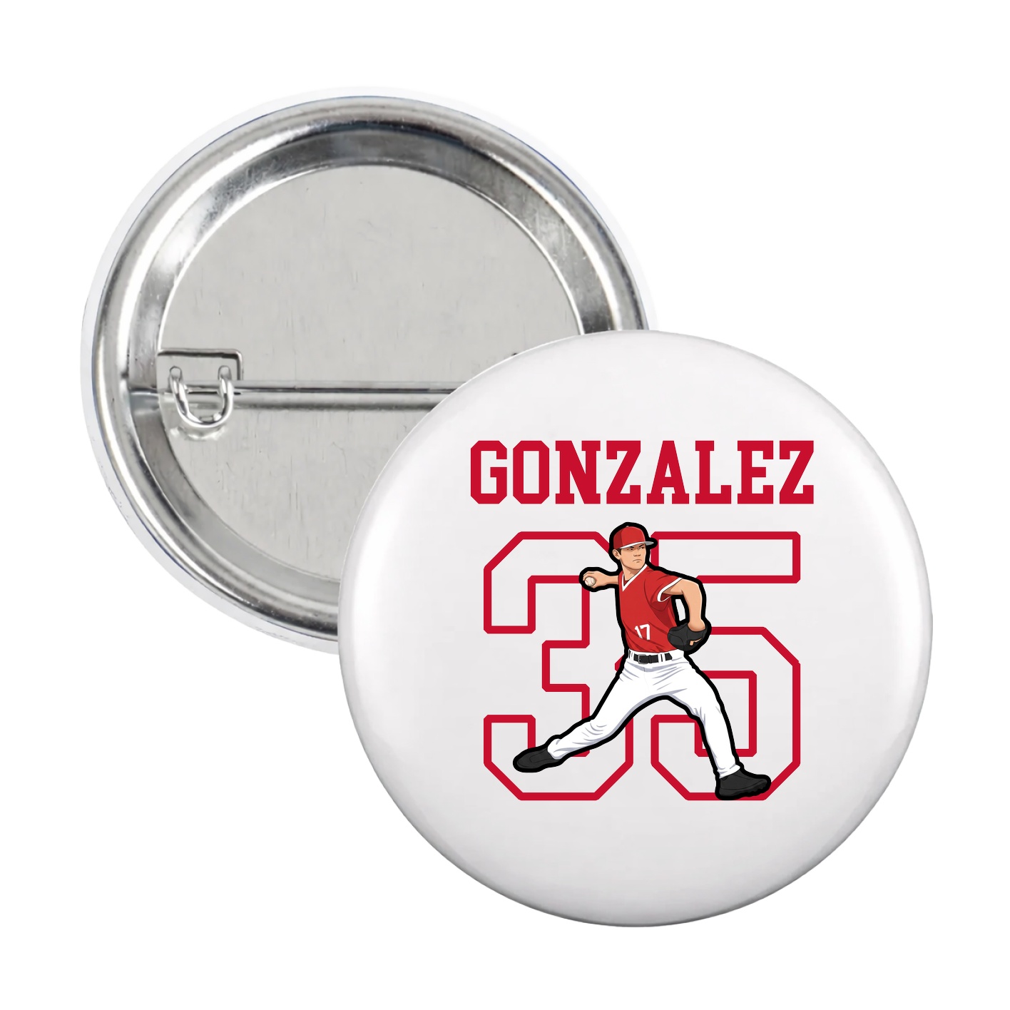 Game Day Button — Shirsey in White