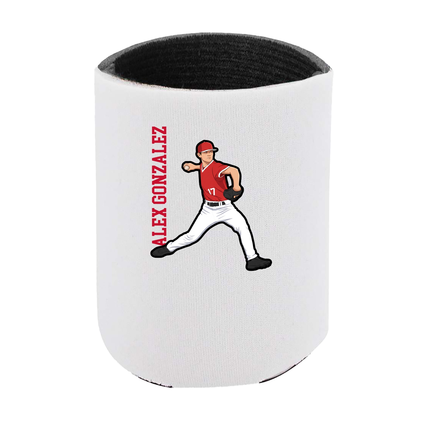 Can Holder — Name Vertical in White