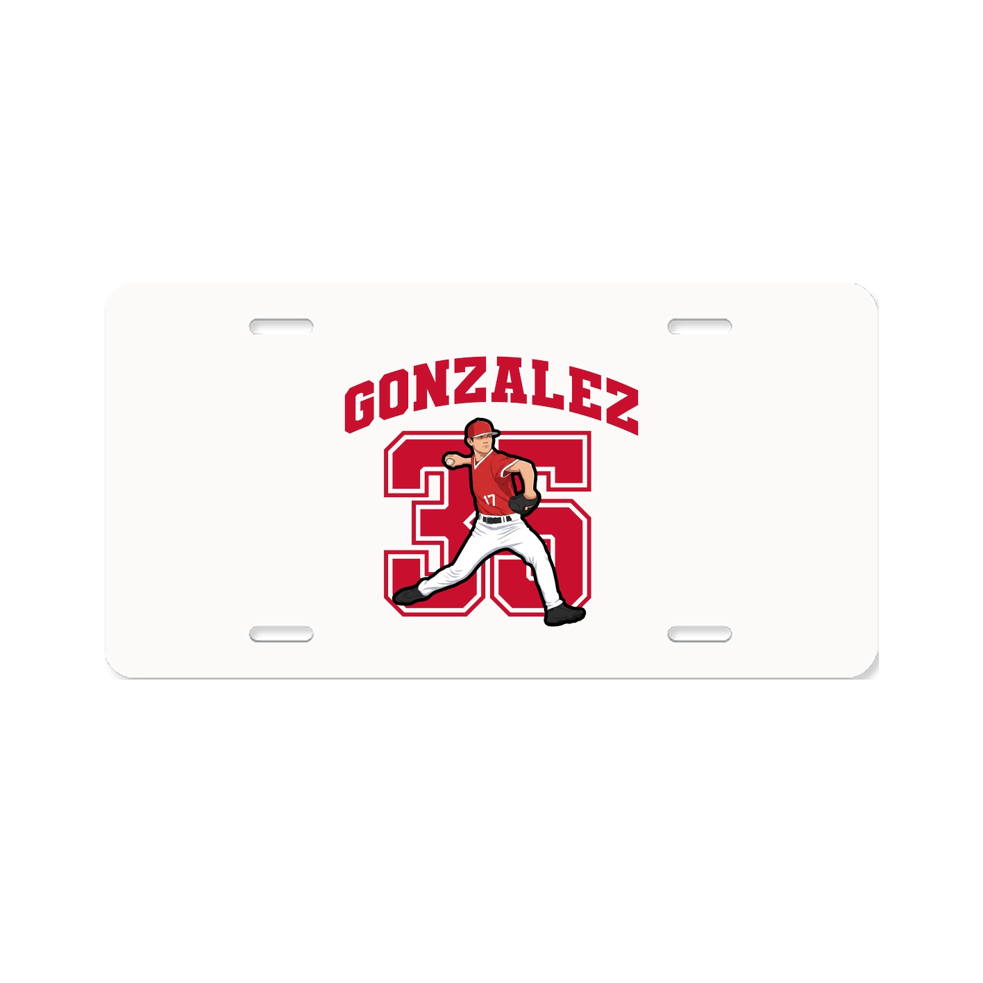 License Plate — Number in Classic