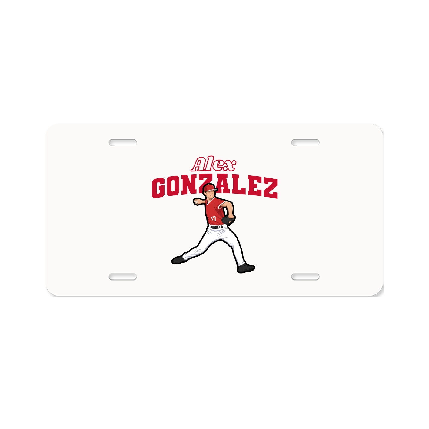 License Plate — Name Arch in Classic