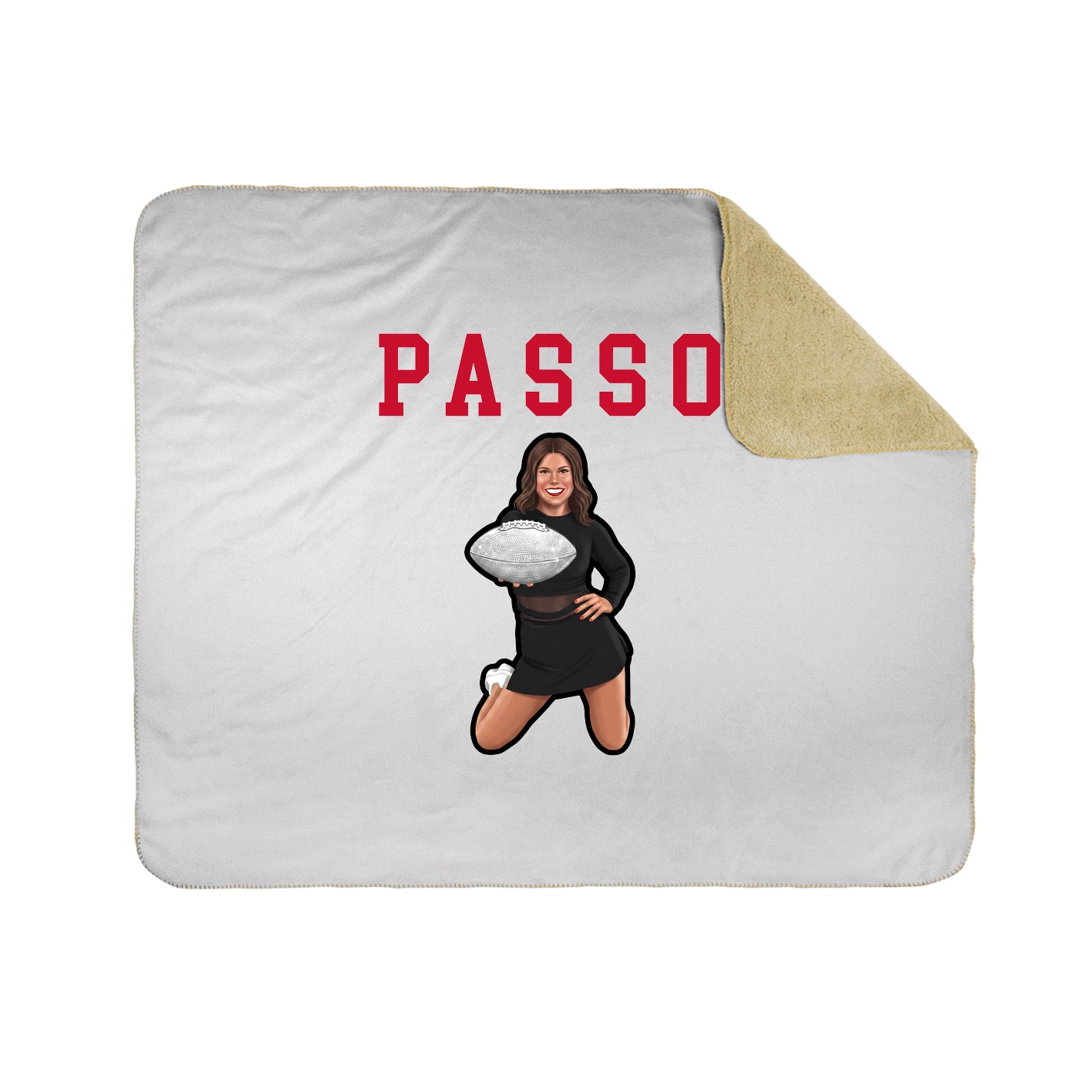 Throw Blanket — Shirsey in White