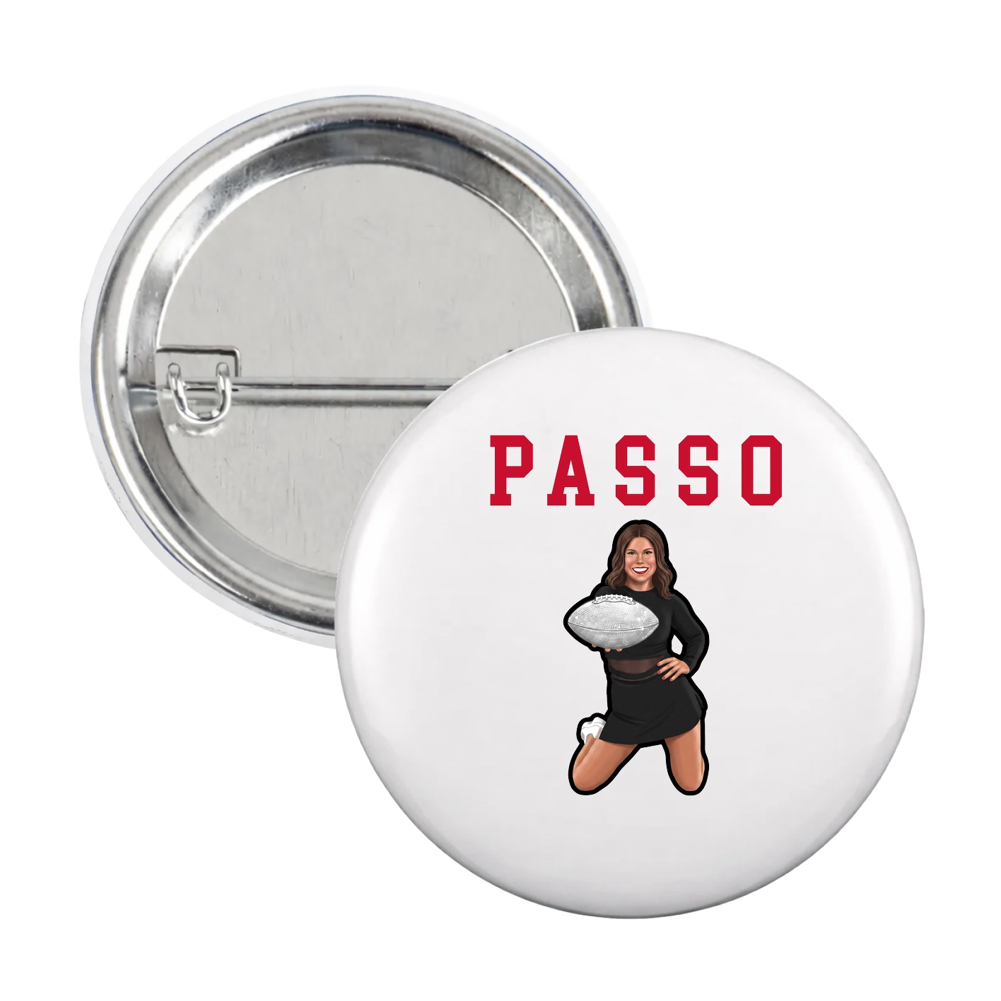 Game Day Button — Shirsey in White