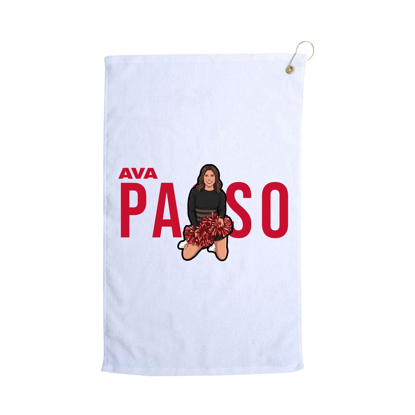 Golf Towel — Player Name in White