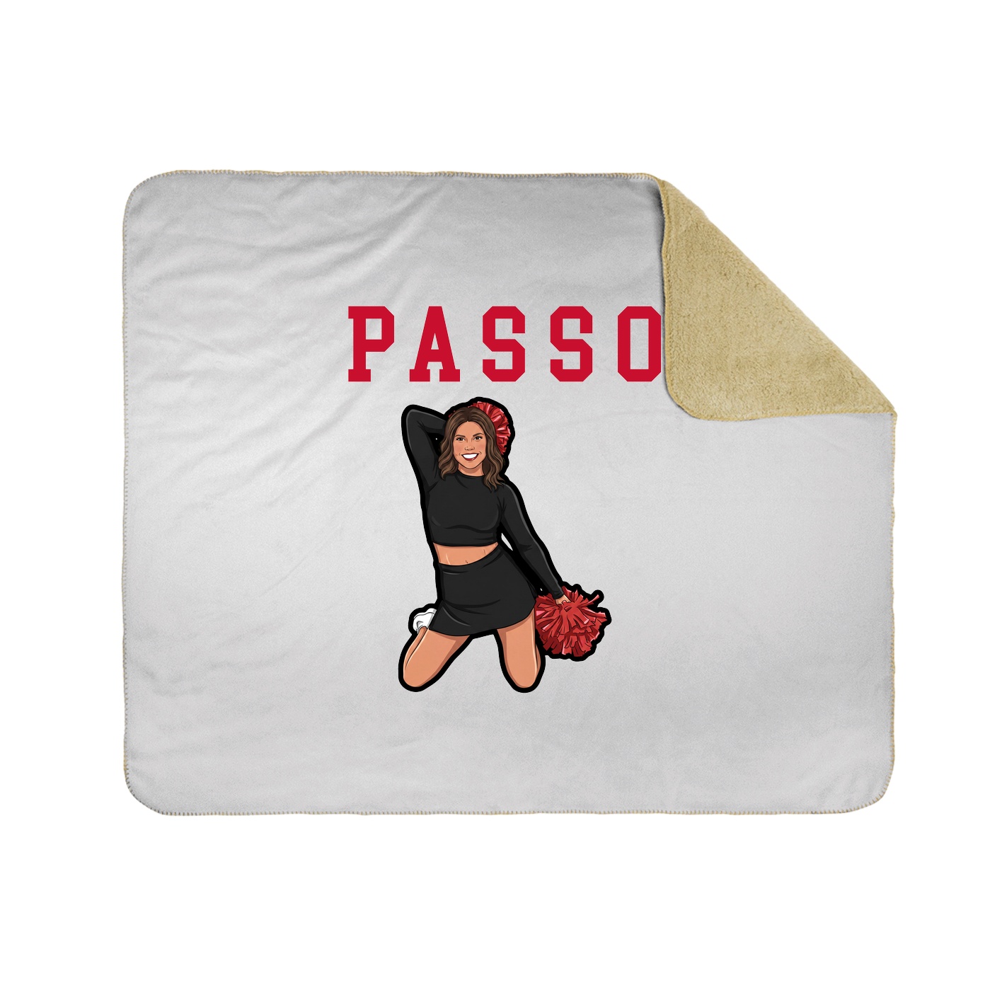 Throw Blanket — Shirsey in White