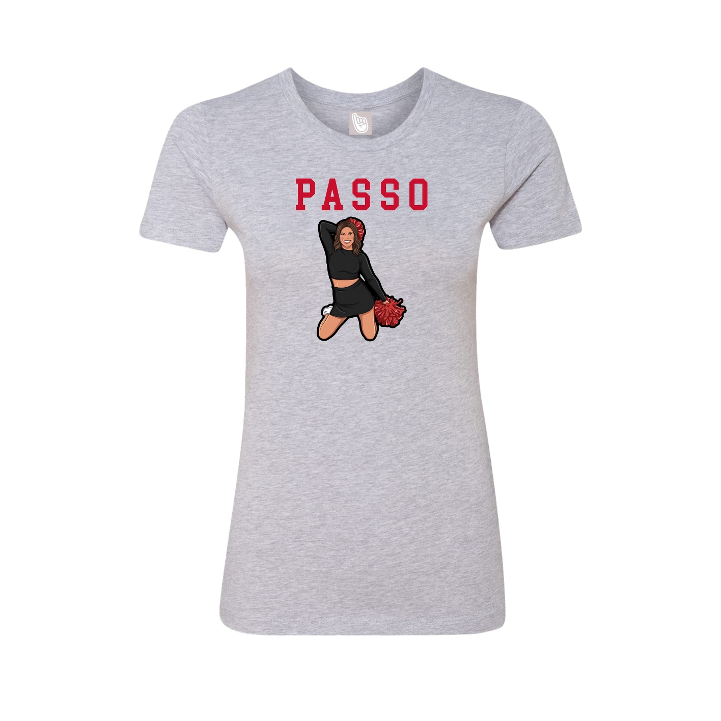 Fitted Women's Tee — Shirsey in Grey