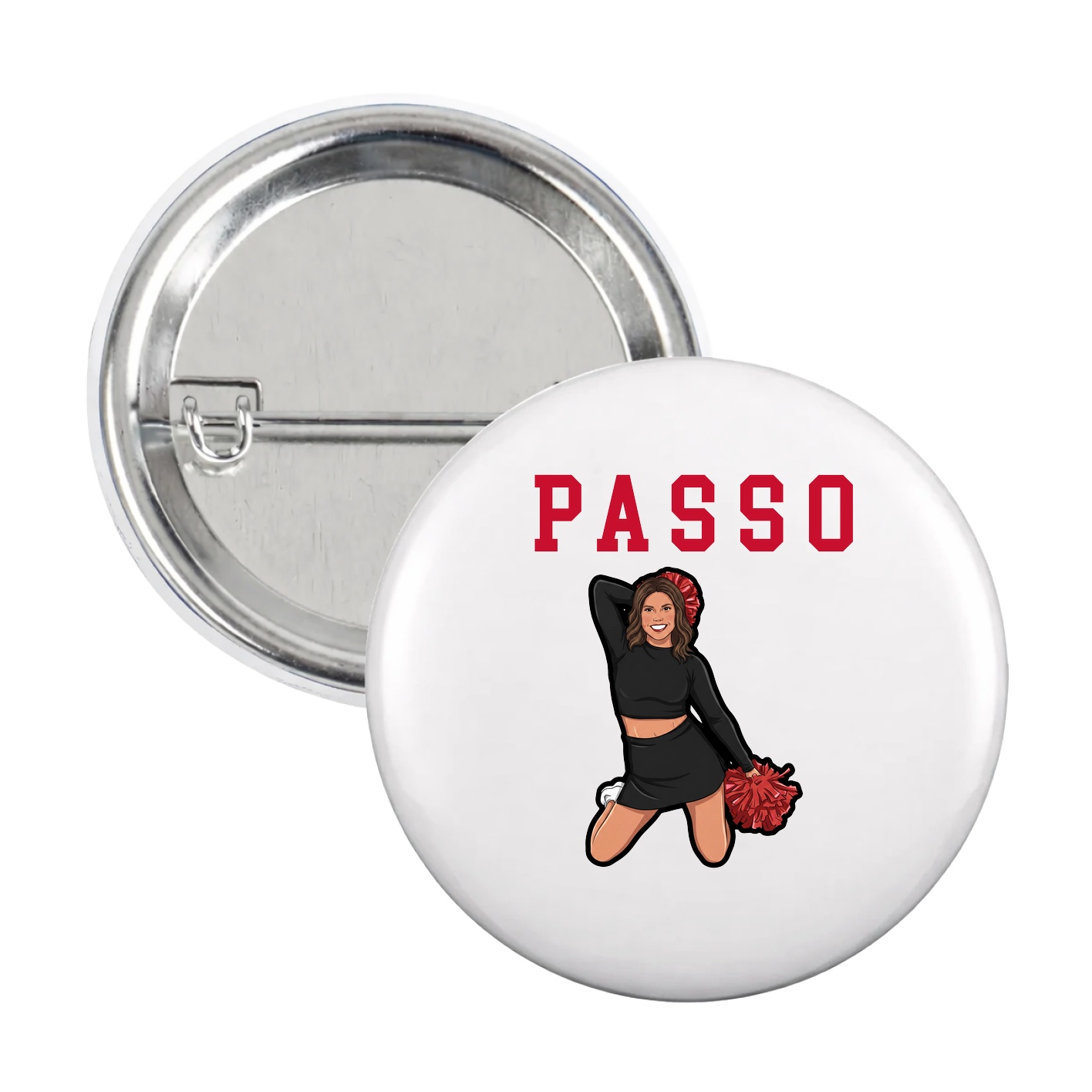 Game Day Button — Shirsey in White