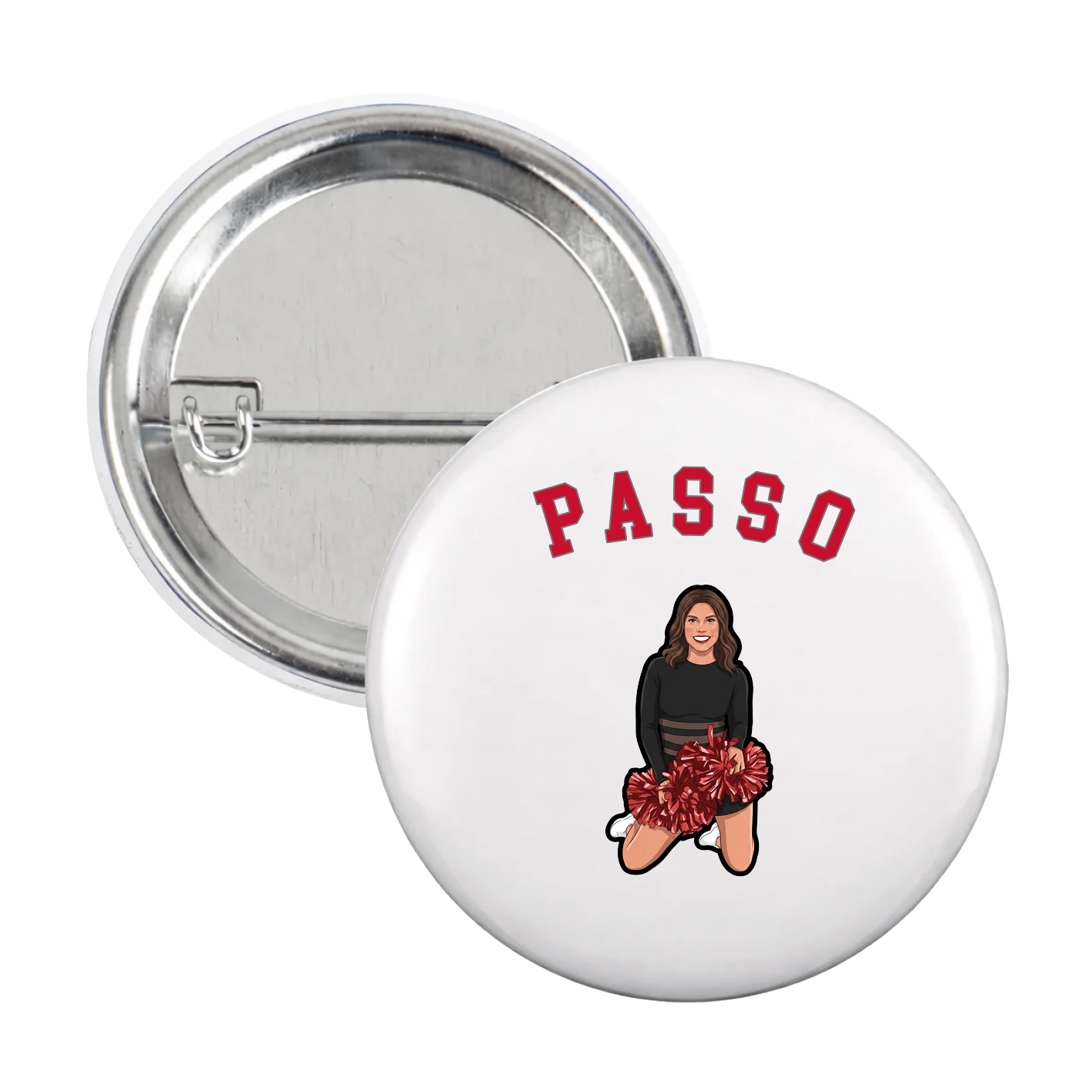 Game Day Button — Shirsey Arch in White