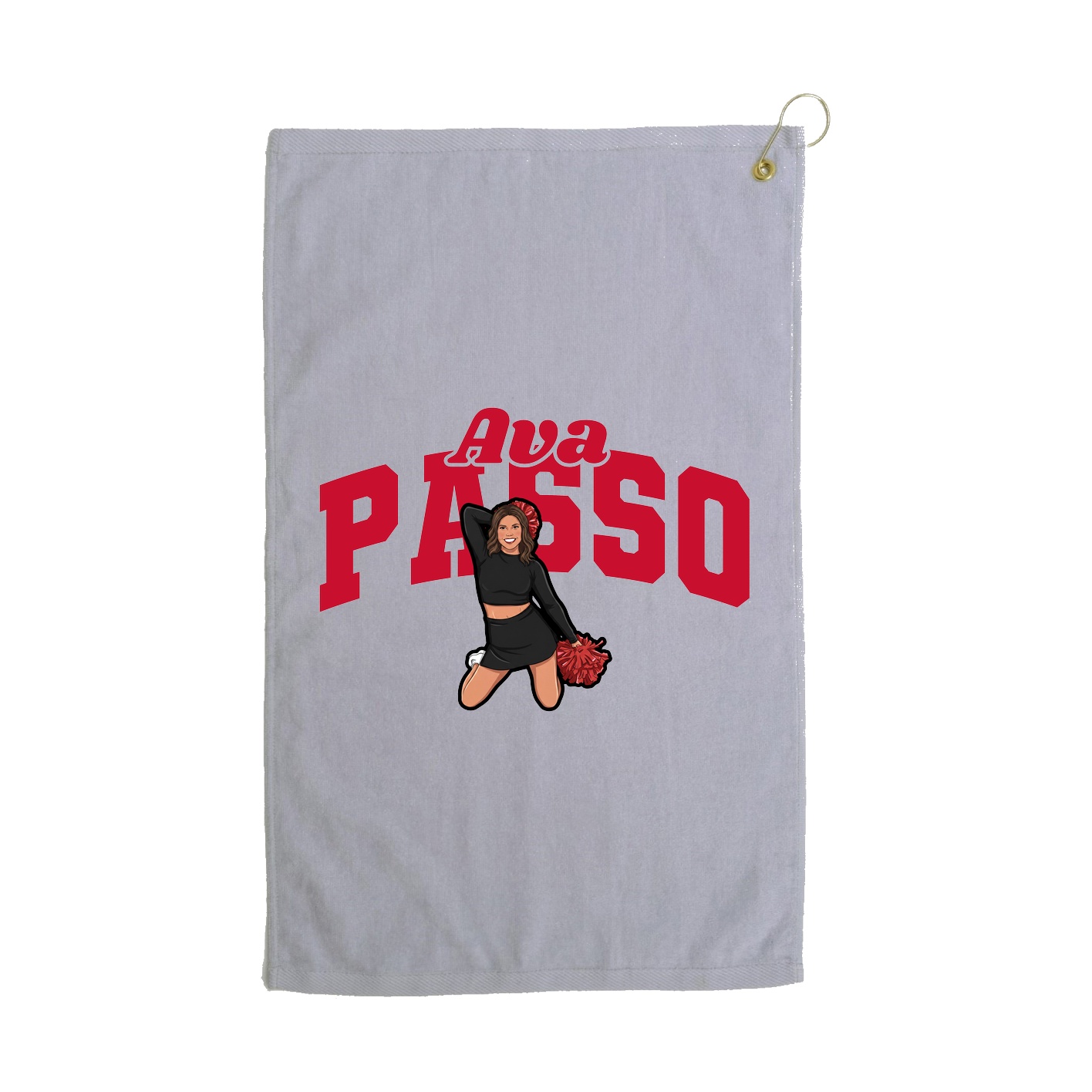 Golf Towel — Signature Arch in Grey