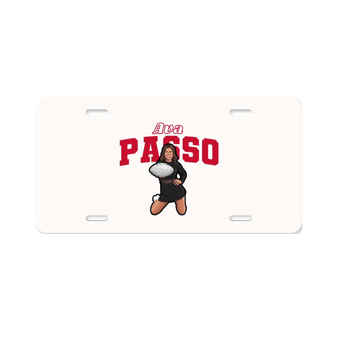 License Plate — Name Arch in Classic