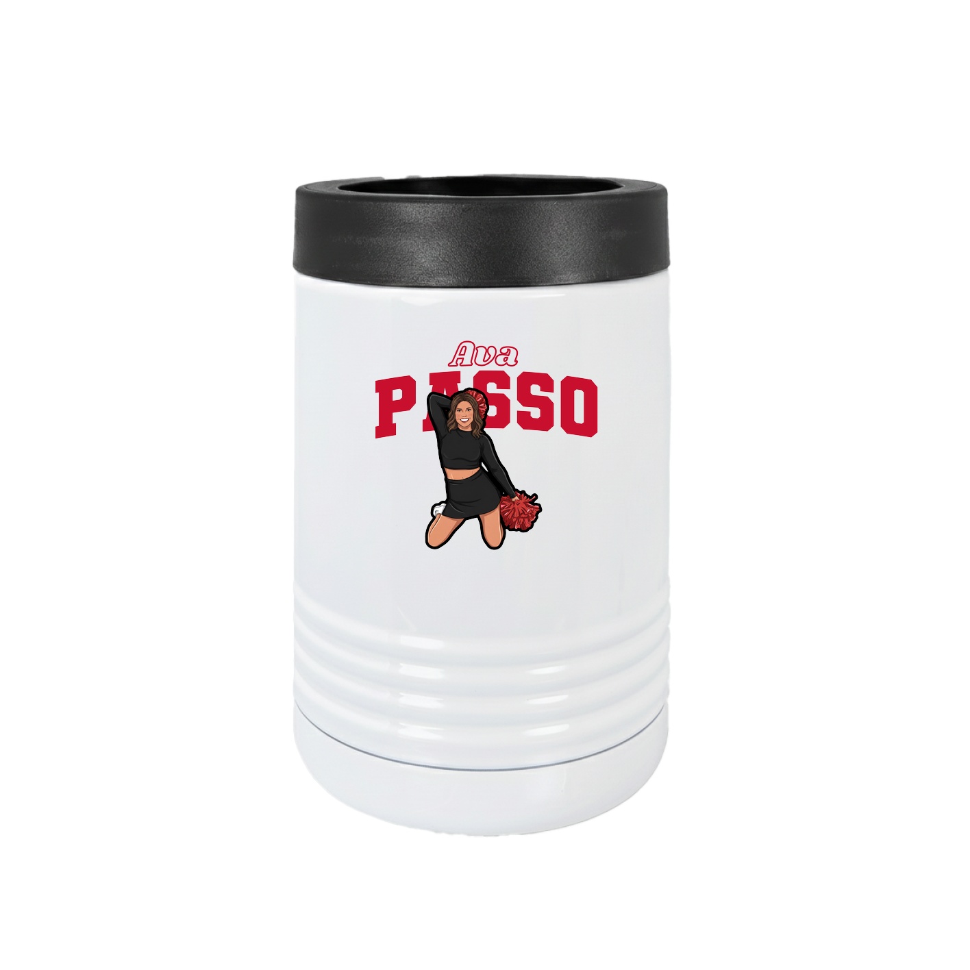 Beverage Holder — Name Arch in White