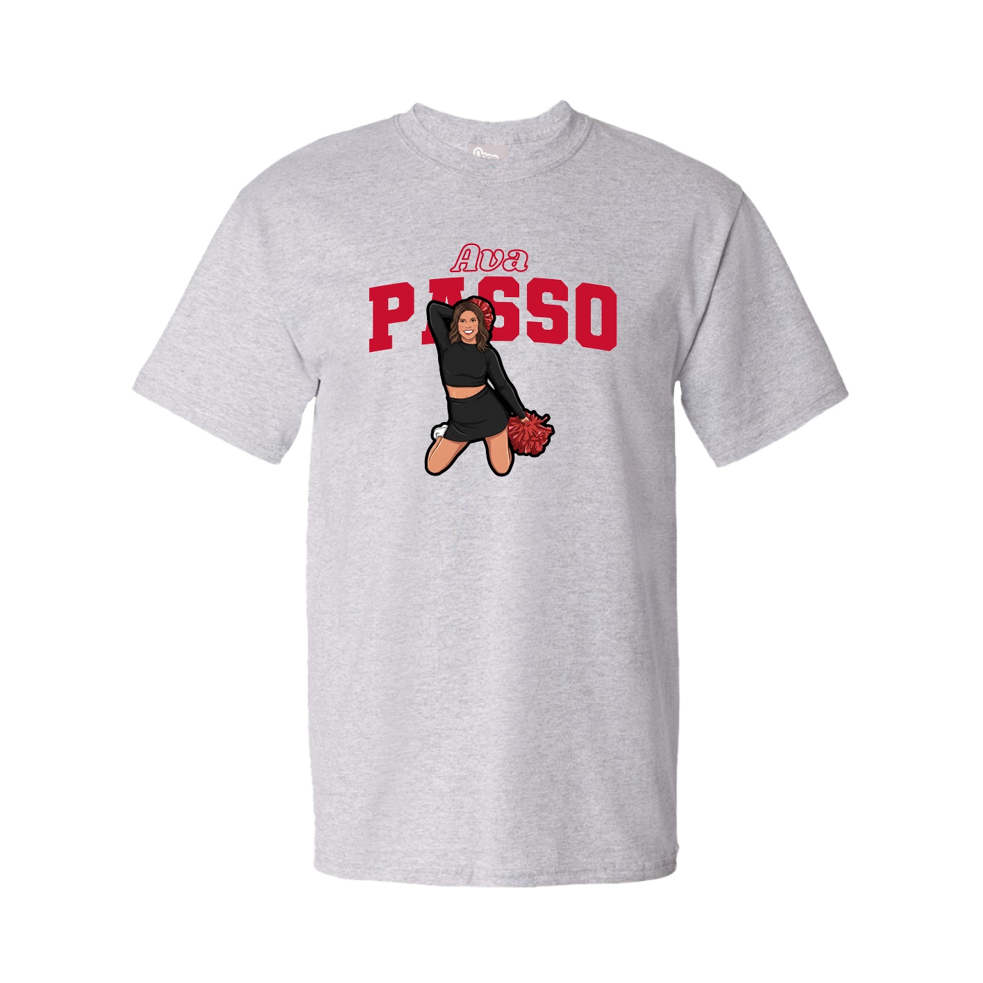 Tee — Name Arch in Grey