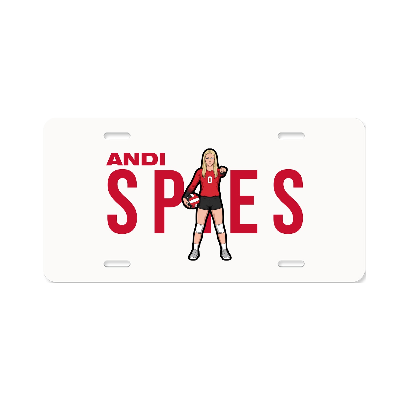 License Plate — Player Name in Classic