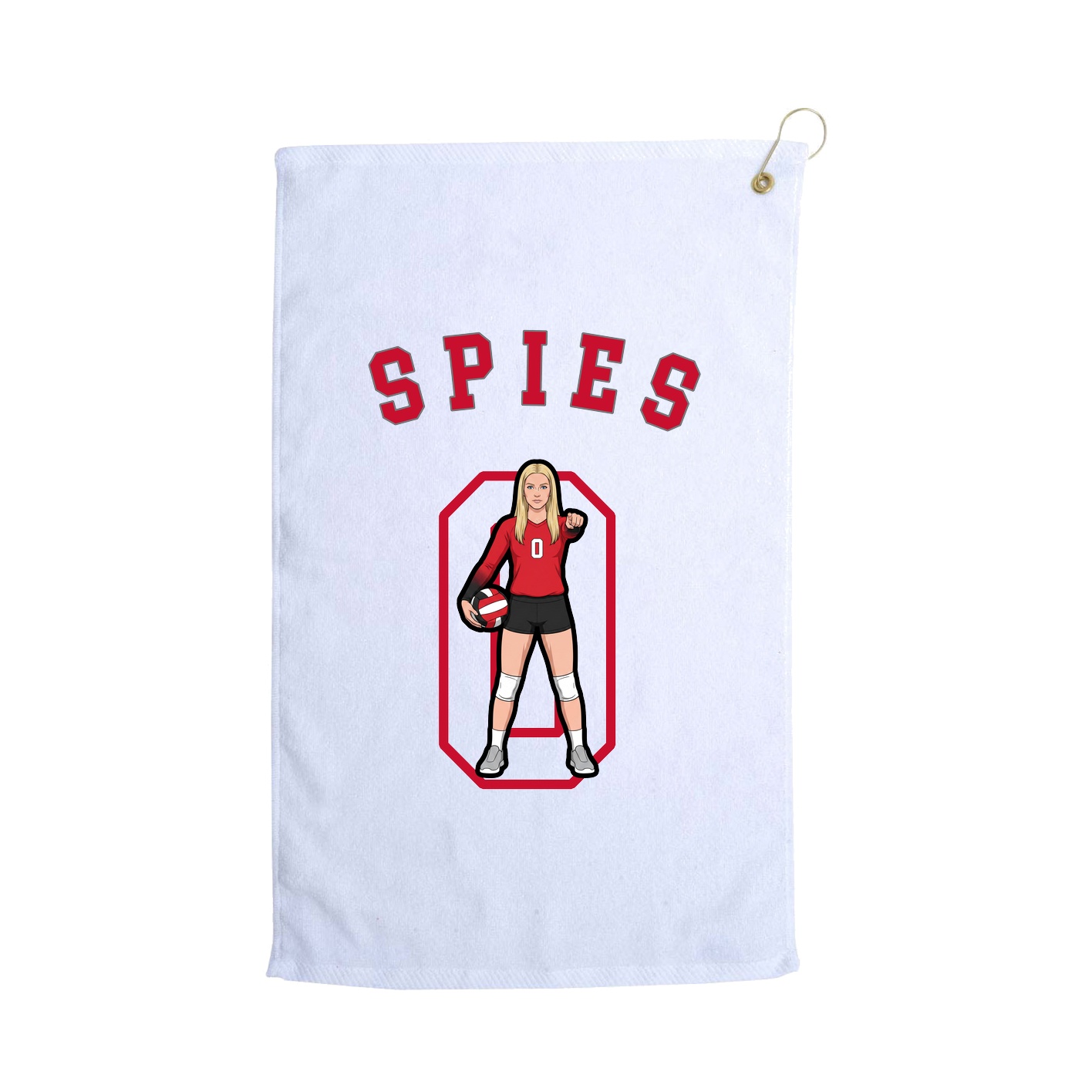 Golf Towel — Shirsey Arch in White