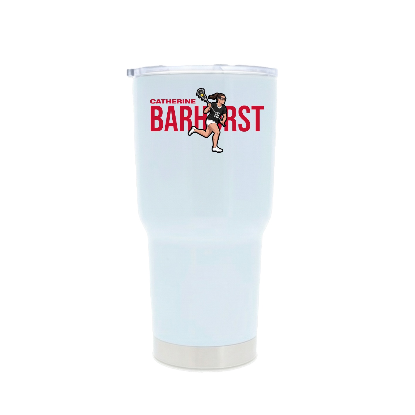 30oz Stainless Steel Tumbler — Player Name in White
