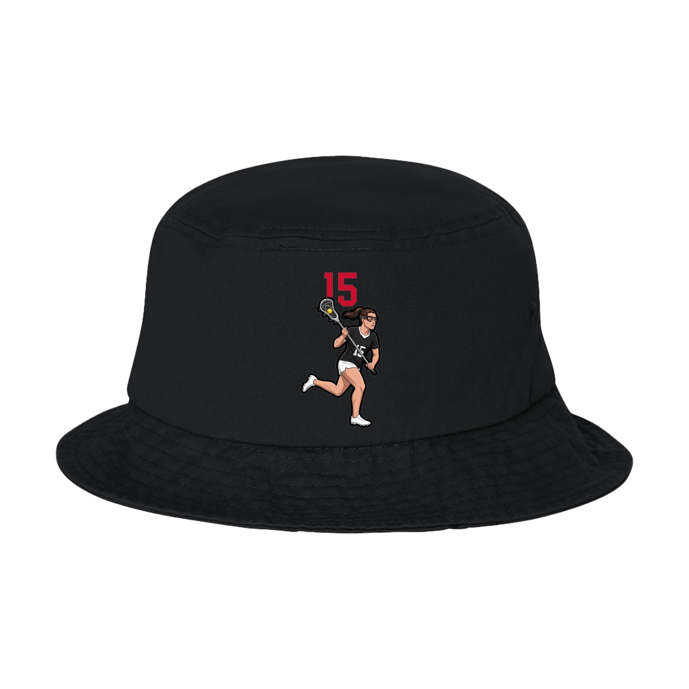Bucket Cap — Number Top in Black