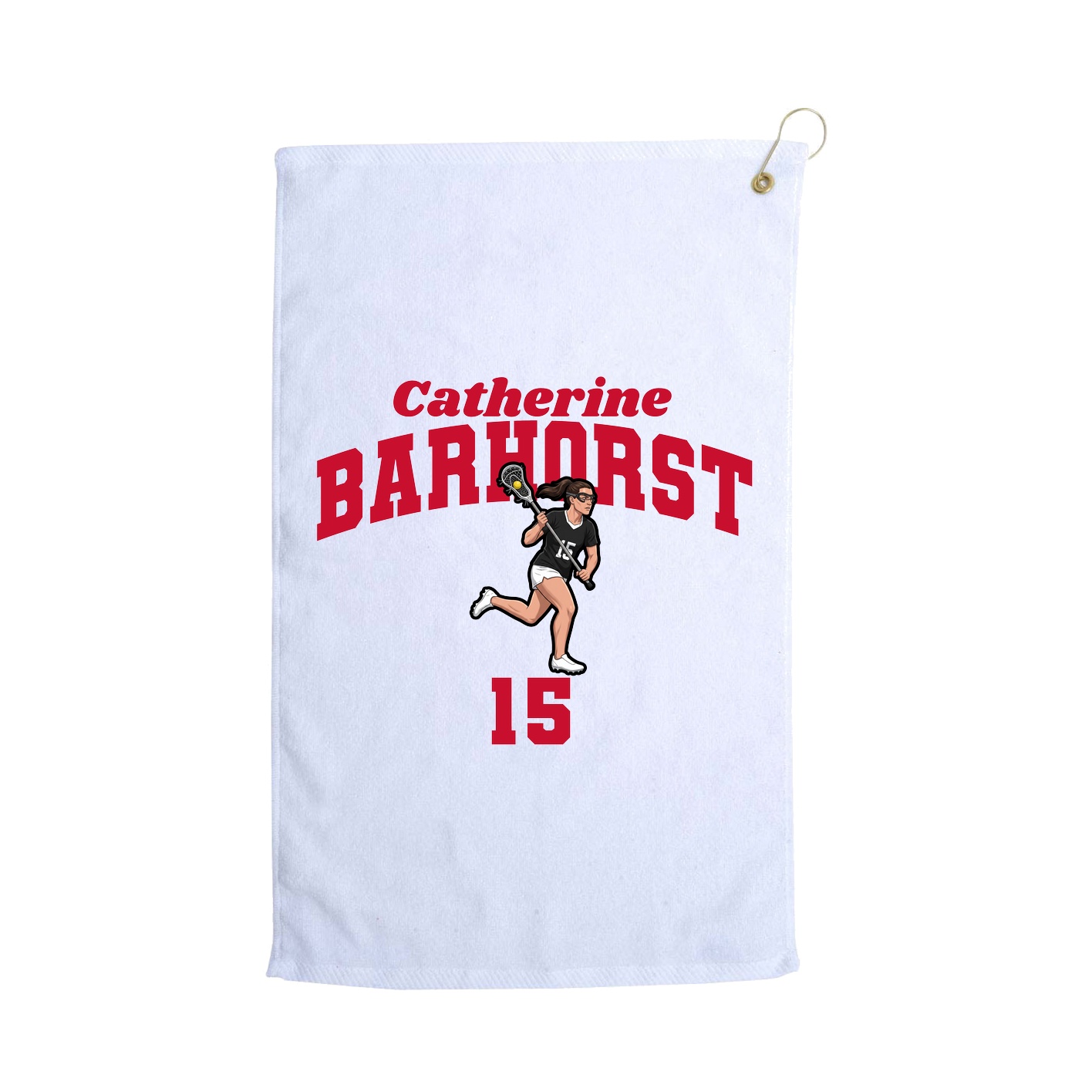 Golf Towel — Signature Arch in White