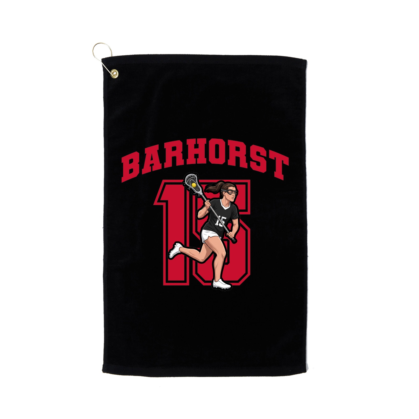 Golf Towel — Number in Black