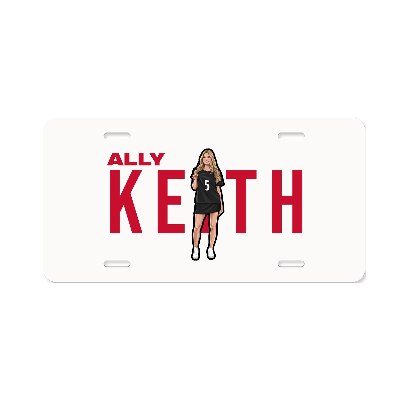 License Plate — Player Name in Classic