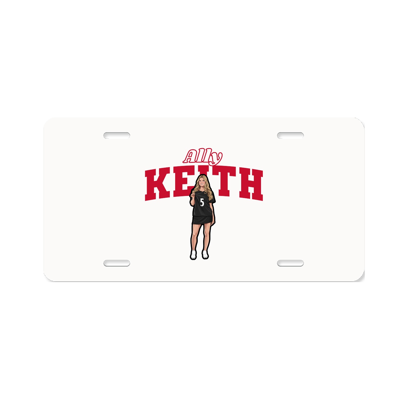 License Plate — Name Arch in Classic