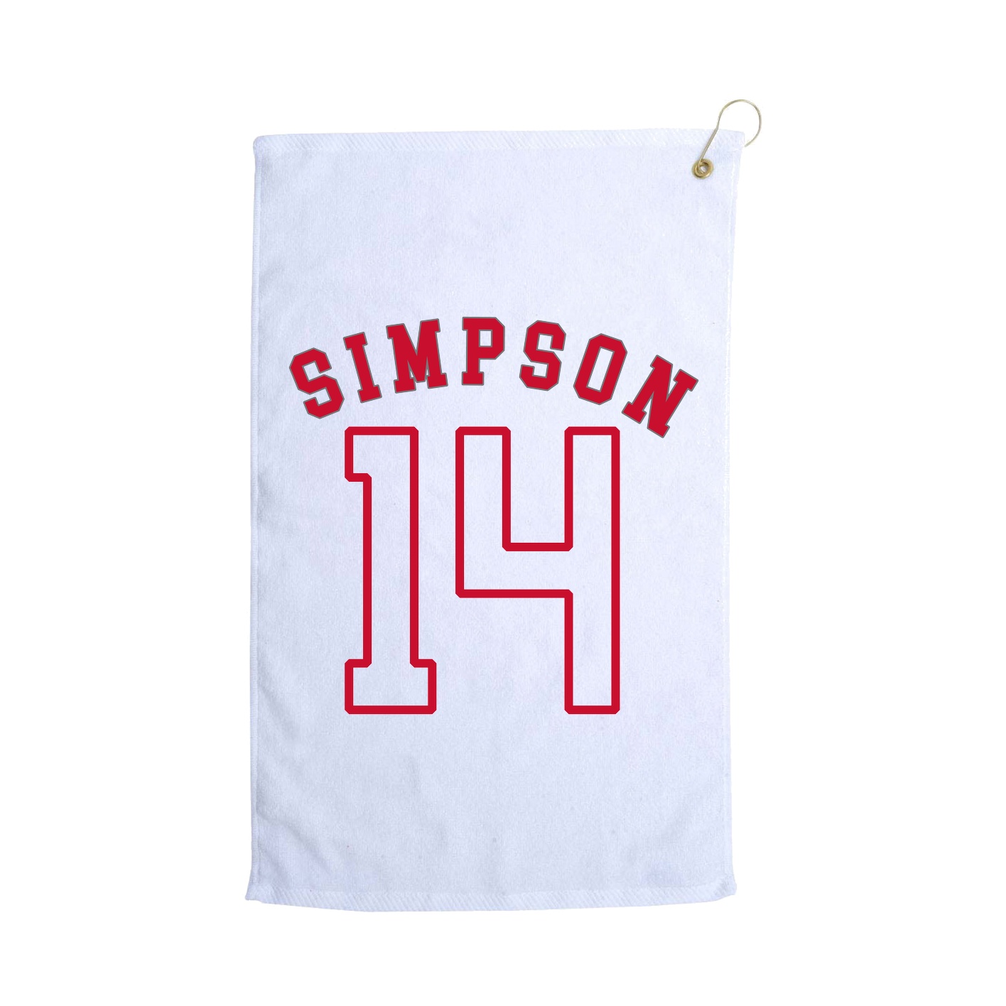 Golf Towel — Shirsey Arch in White