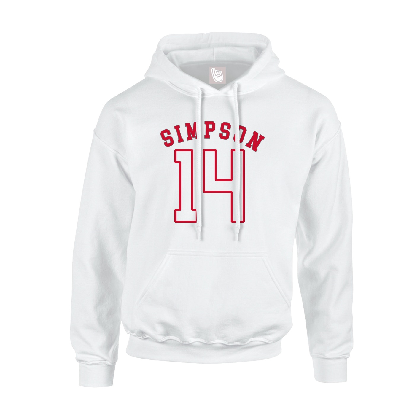 Hoodie — Shirsey Arch in White