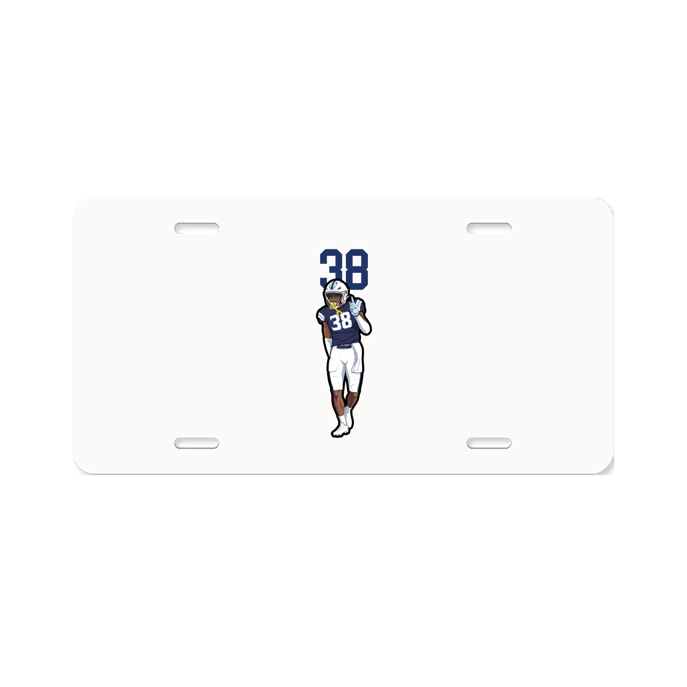 License Plate — Number Top in Classic