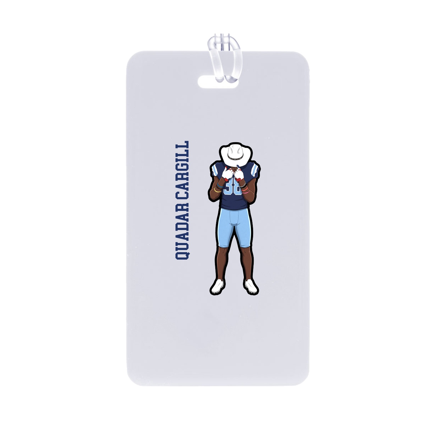 Bag Tag — Name Vertical in Classic
