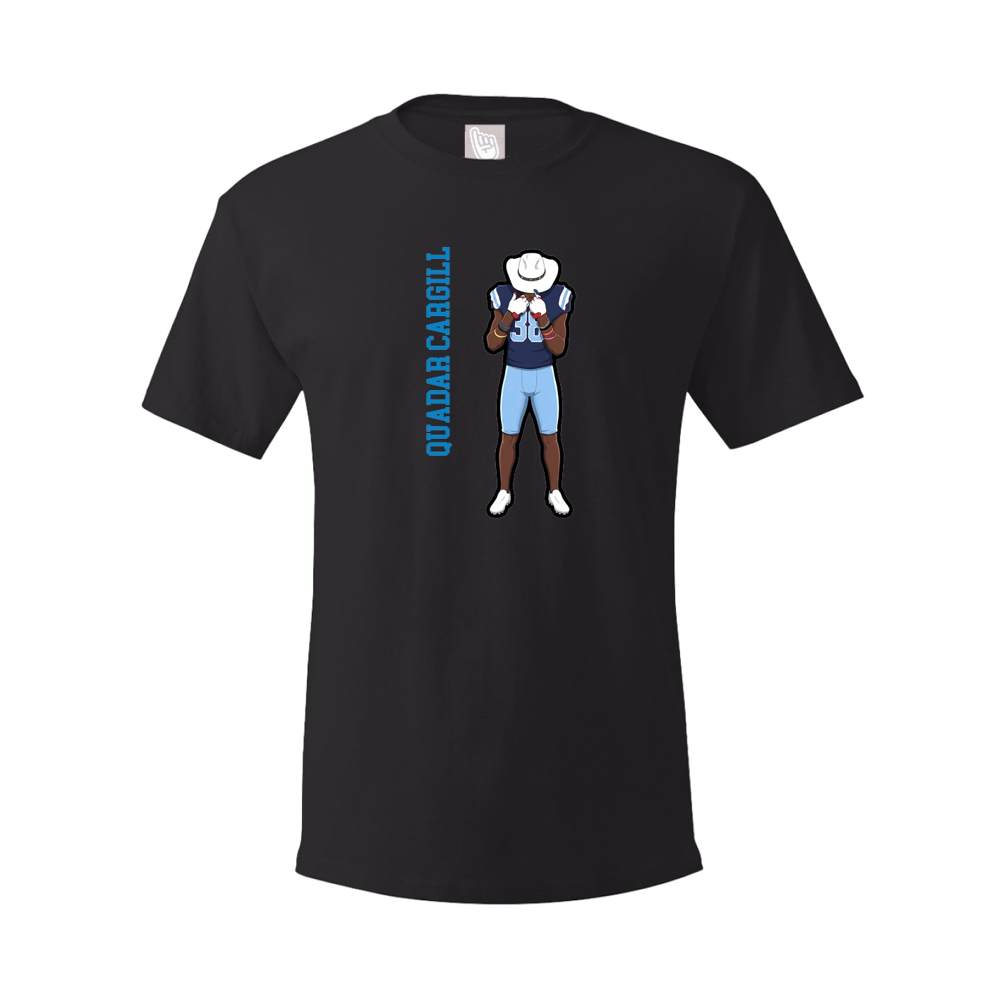 Tee — Name Vertical in Black