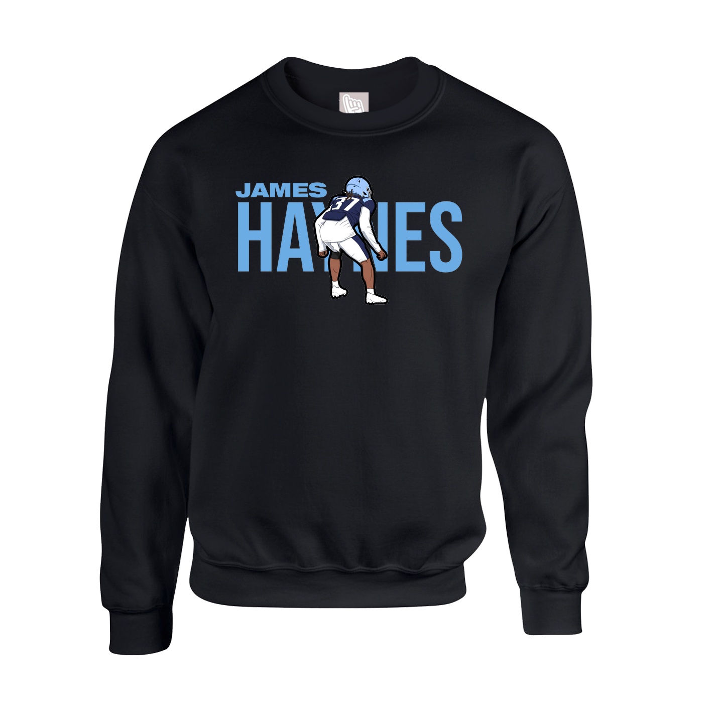 Fleece Crew — Player Name in Black