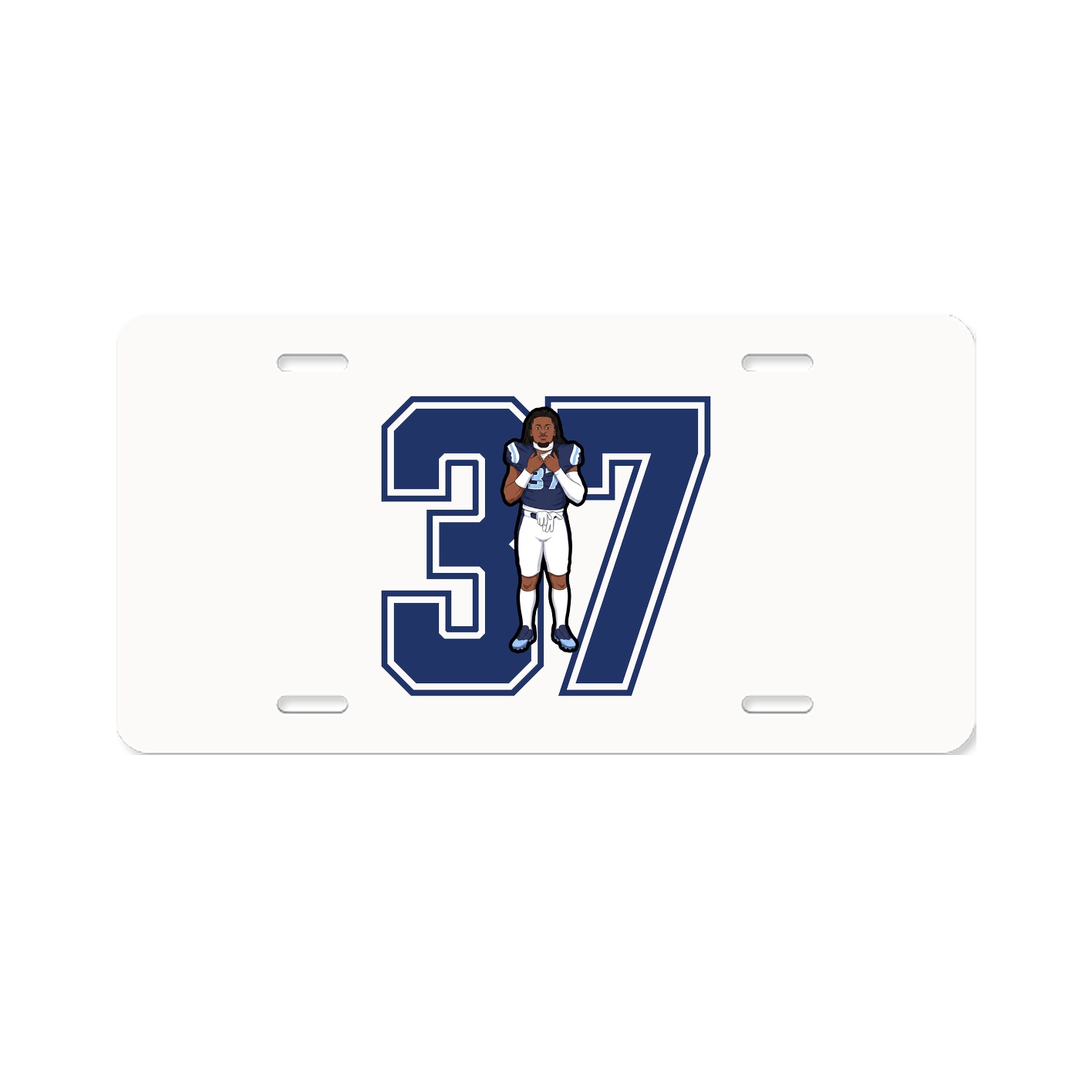 License Plate — Number in Classic